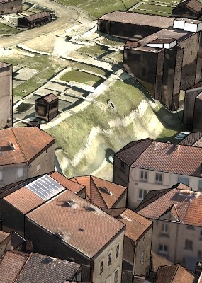 Gescannte Stadt
