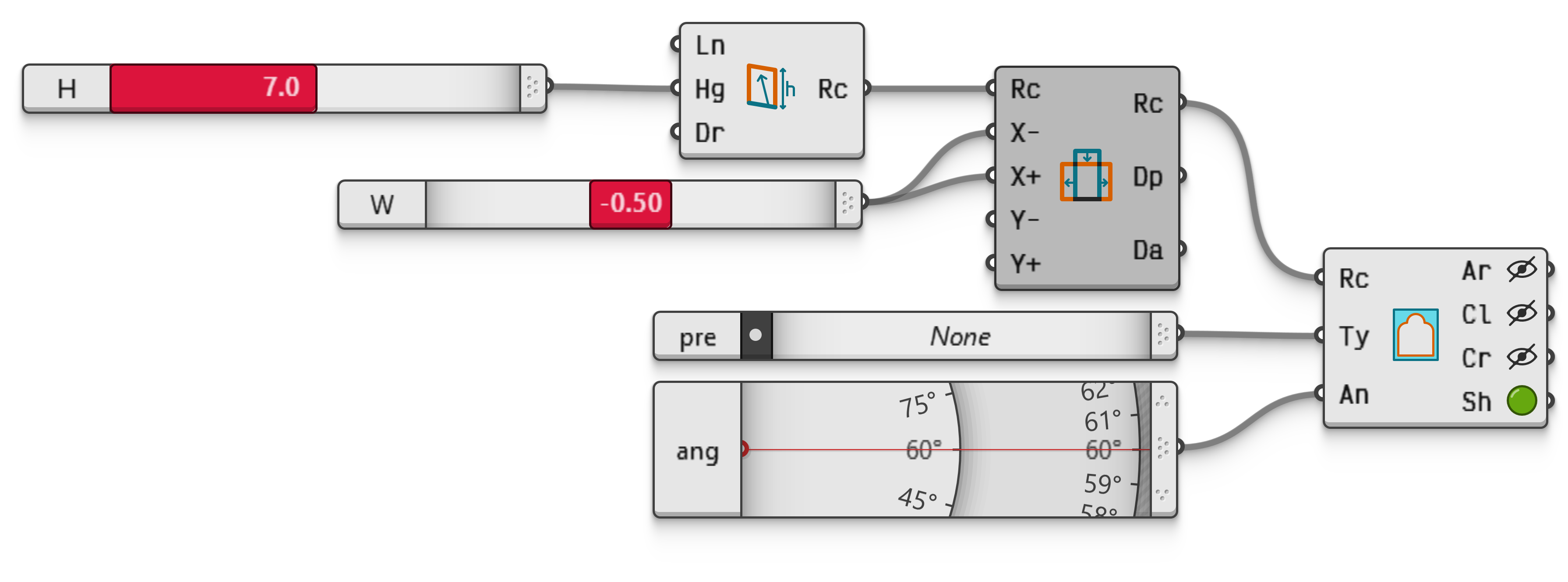Example file ArchInRectangle.ghz.