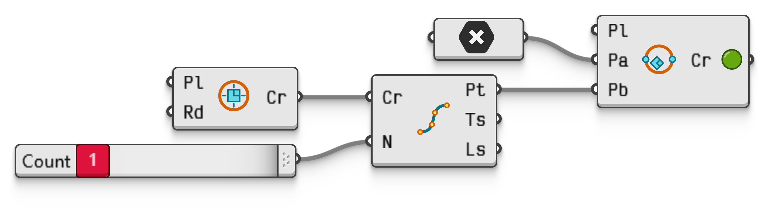 Example file Circle2PointsInCircle.ghz.
