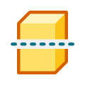 Split With Cutters. Split a surface with one or more cutter shapes.