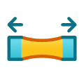 Stretch Deform. Create a stretching deformation. If an input shape is provided, it will be deformed accordingly.