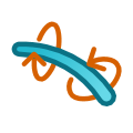 Curl Deform. Create a curling deformation. Curling is similar to wringing, but with a curved axis. If an input shape is provided, it will be deformed accordingly.