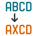 Replace Text. Replace occurrences of one character sequence with another within a text.