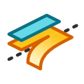 Retrim. Transfer the trim curves from a source to a target surface.