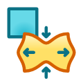 Apply Deform. Apply a non-linear spatial deformation to a shape.