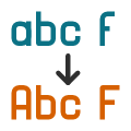 Word Casing. Apply both word and sentence casing to a text.