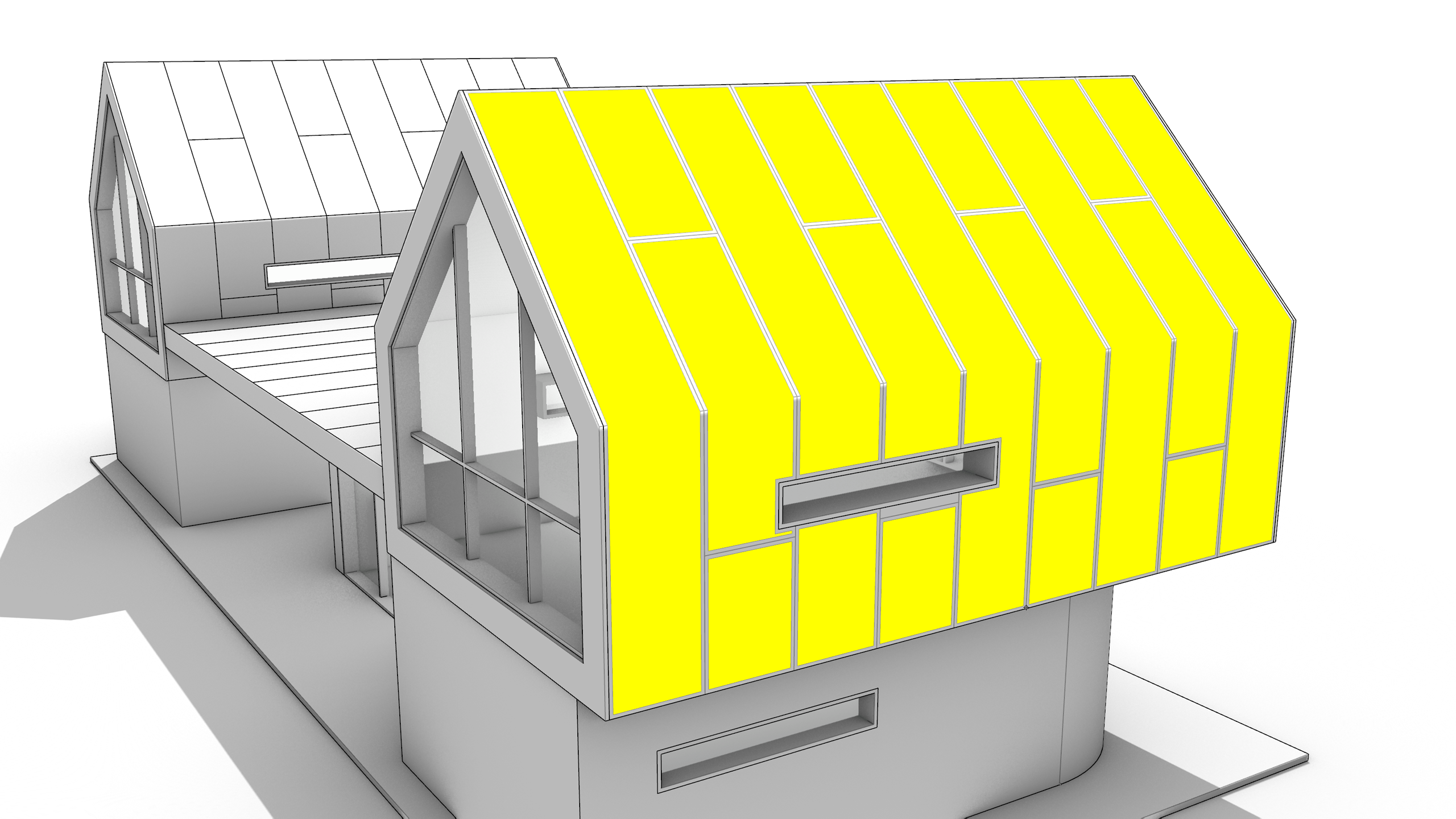 Selection of panels to be pulled.