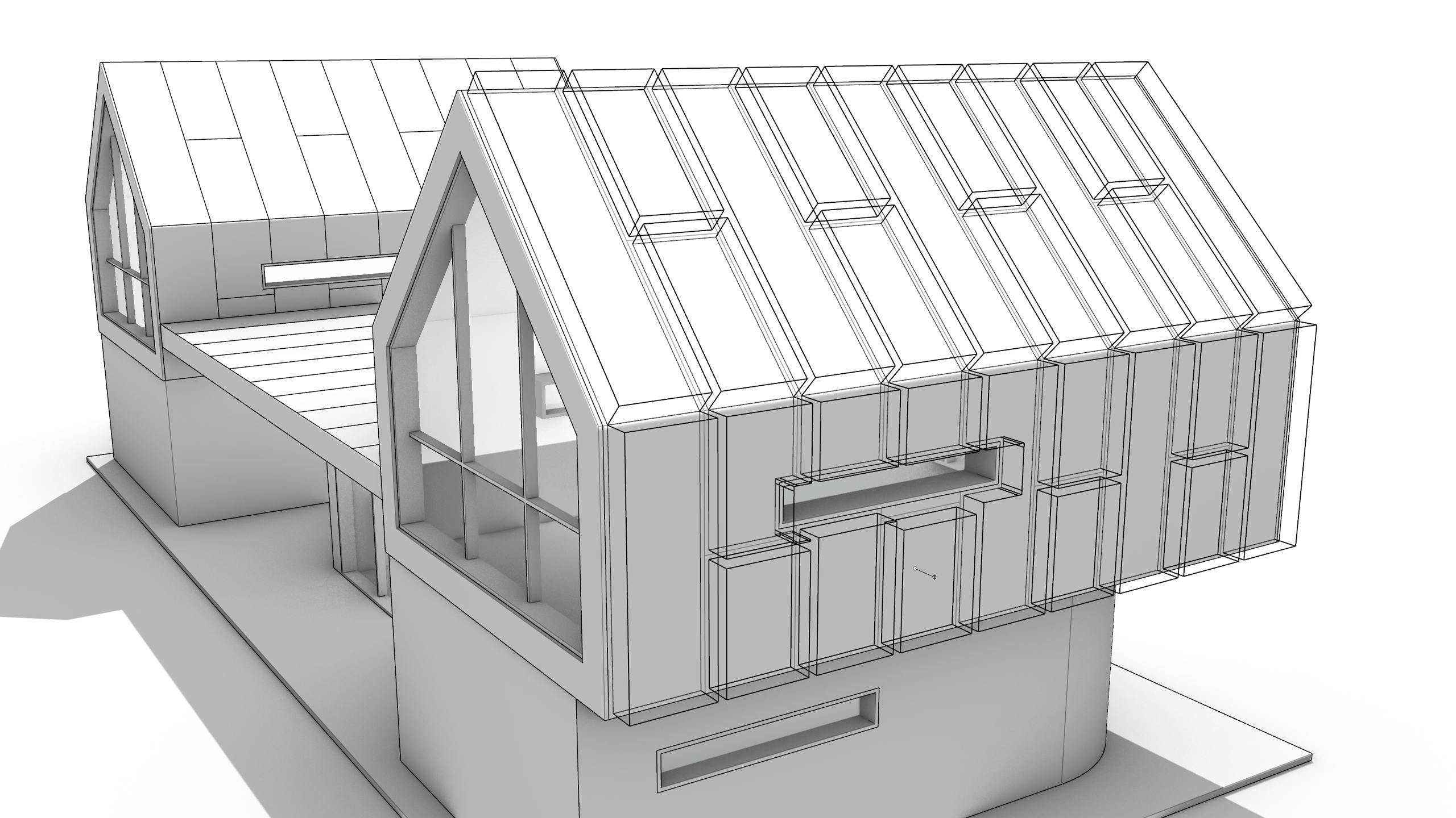 Pull the panels outwards by 30 mm.