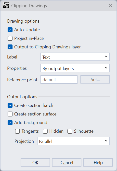 2D Drawing Settings