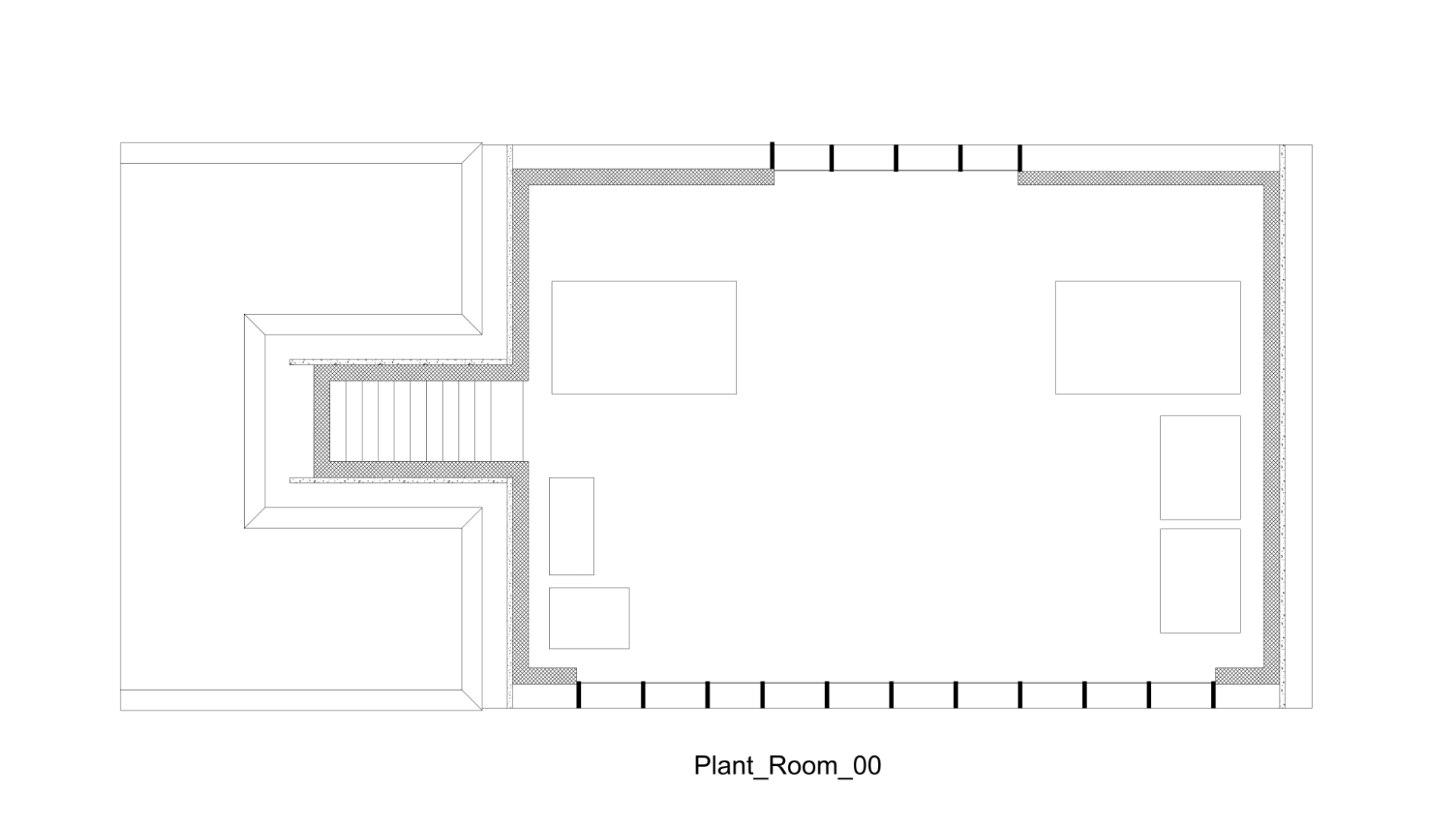 A parallel section looking down at the floor.