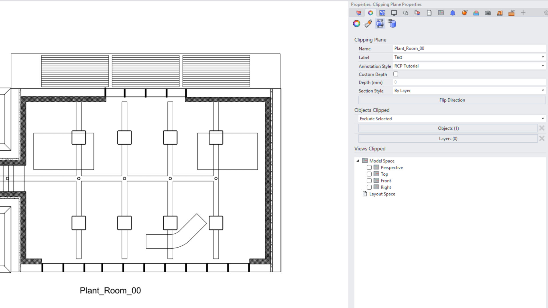 Objects Clipped set to Exclude Selected, with one desk excluded: Objects (1).