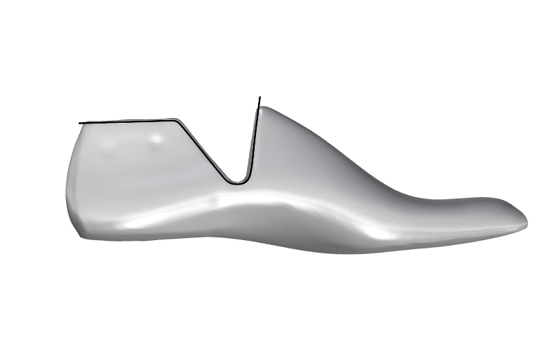 side curve for surface