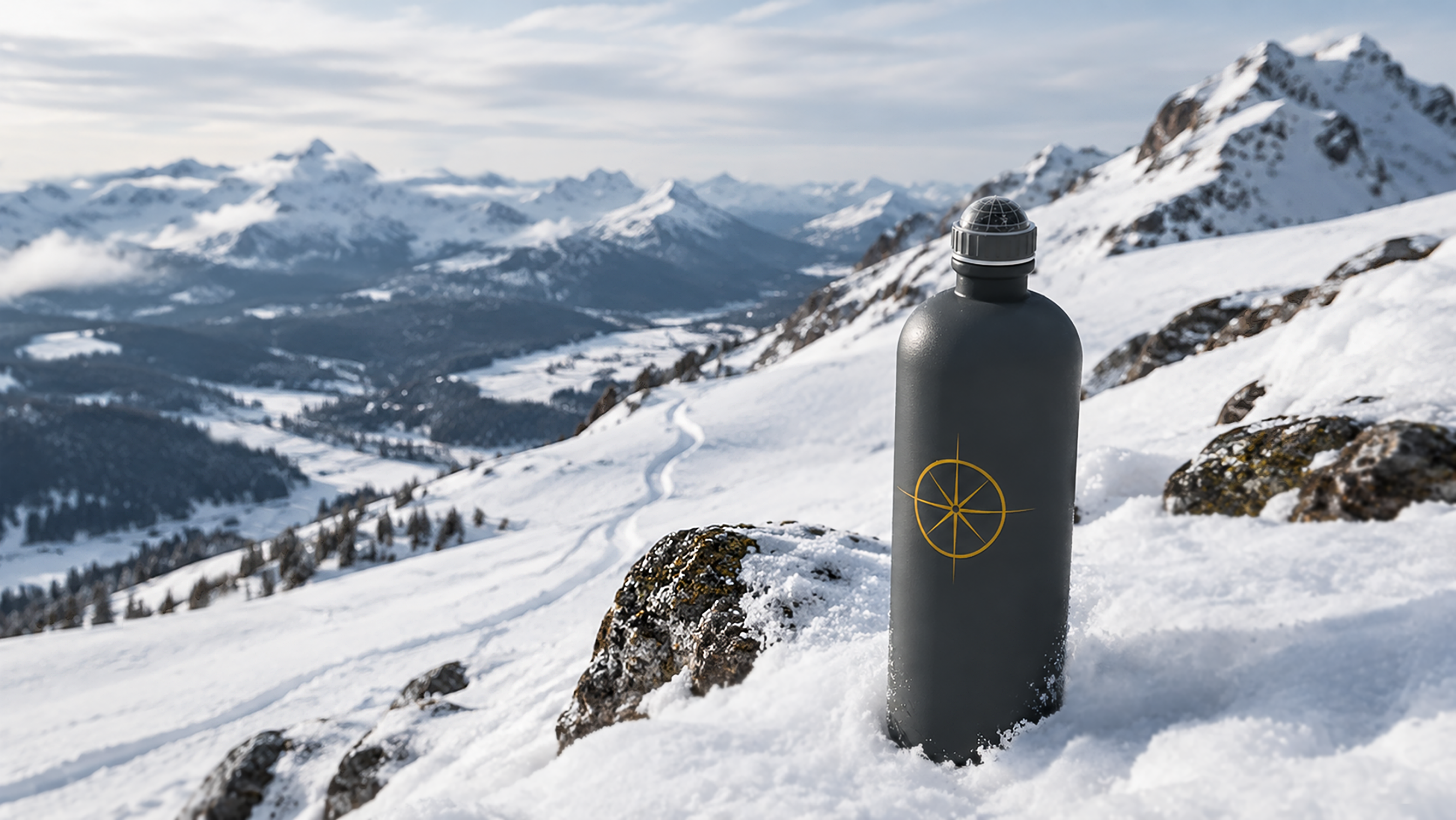 Add a Metallic Decal to a Water Bottle
