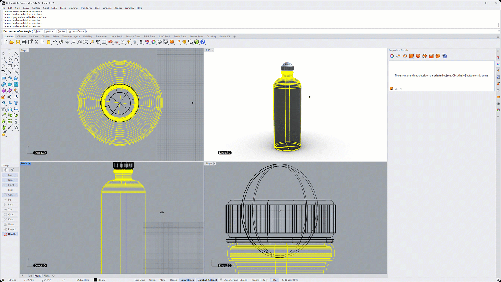 Decal widget on.