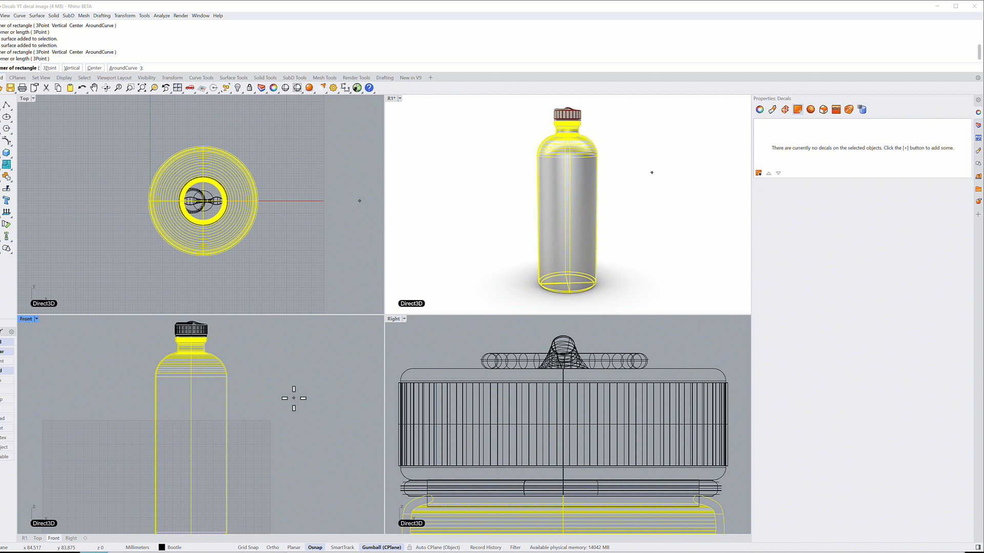 Decal widget on.
