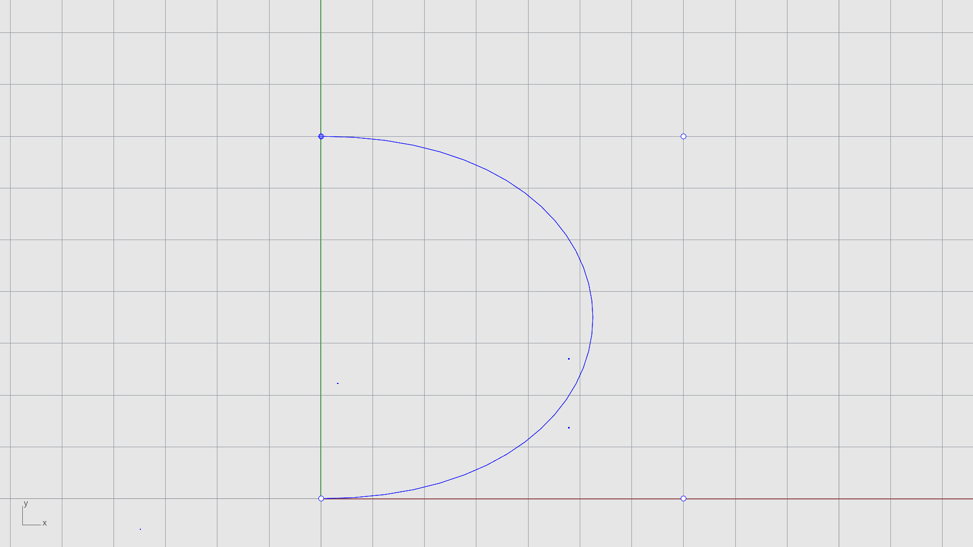 Placing points in the Top viewport