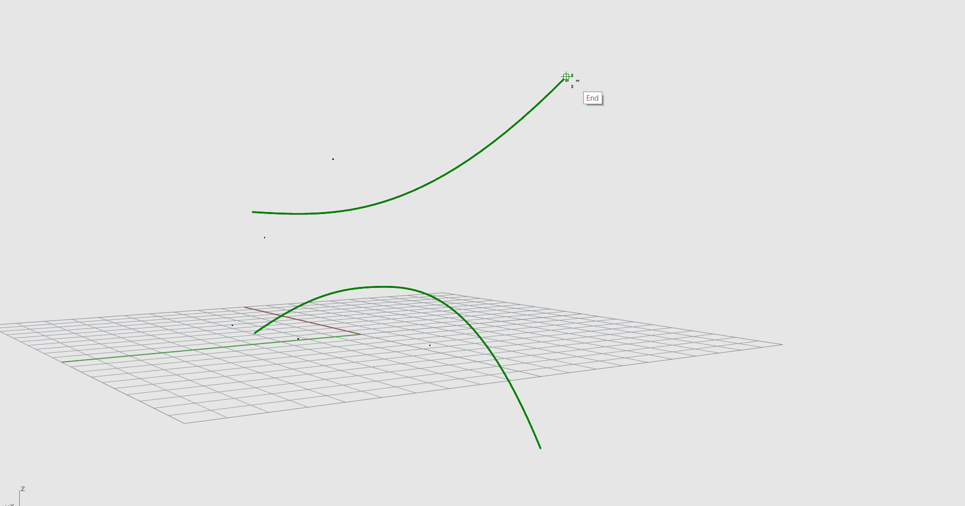 Two sets of curves oriented perpendicular to each other
