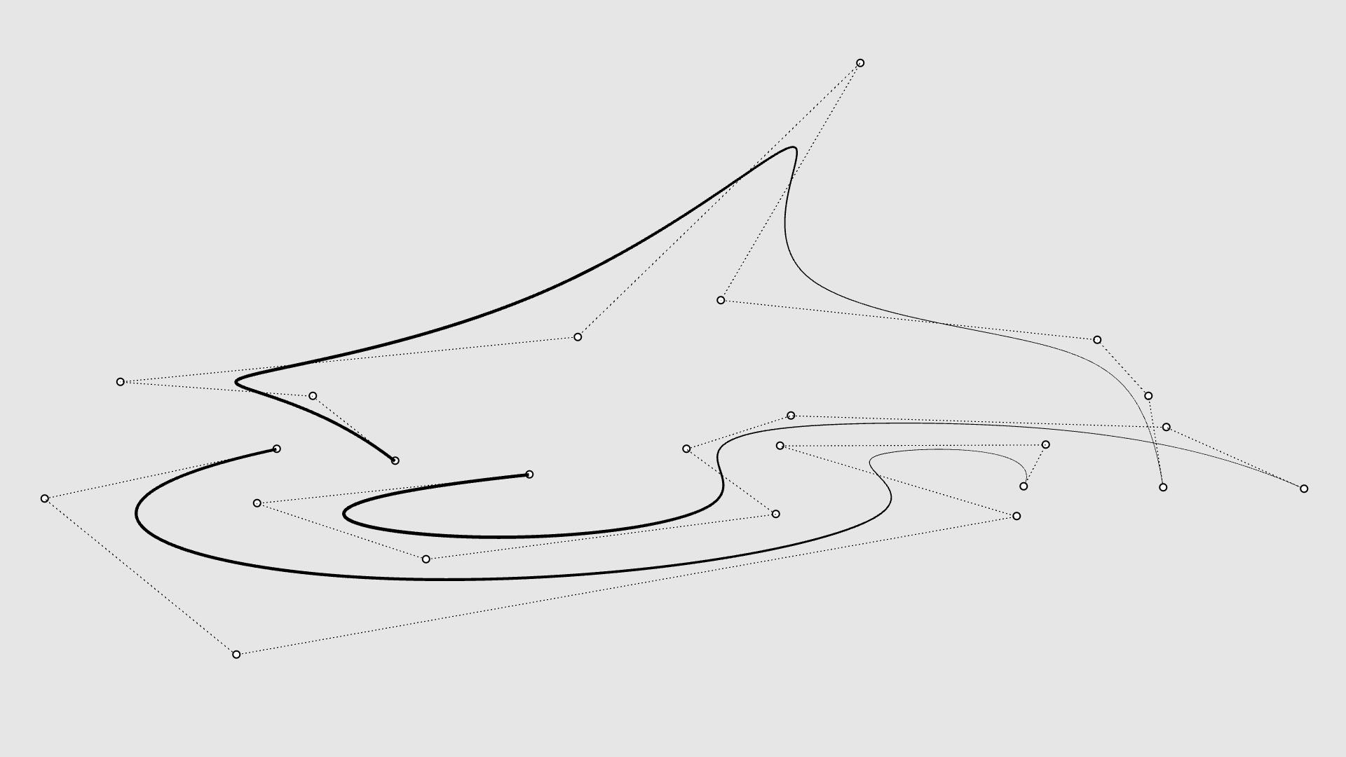 Curves are the starting point for most models. The shape is defined by its control points.