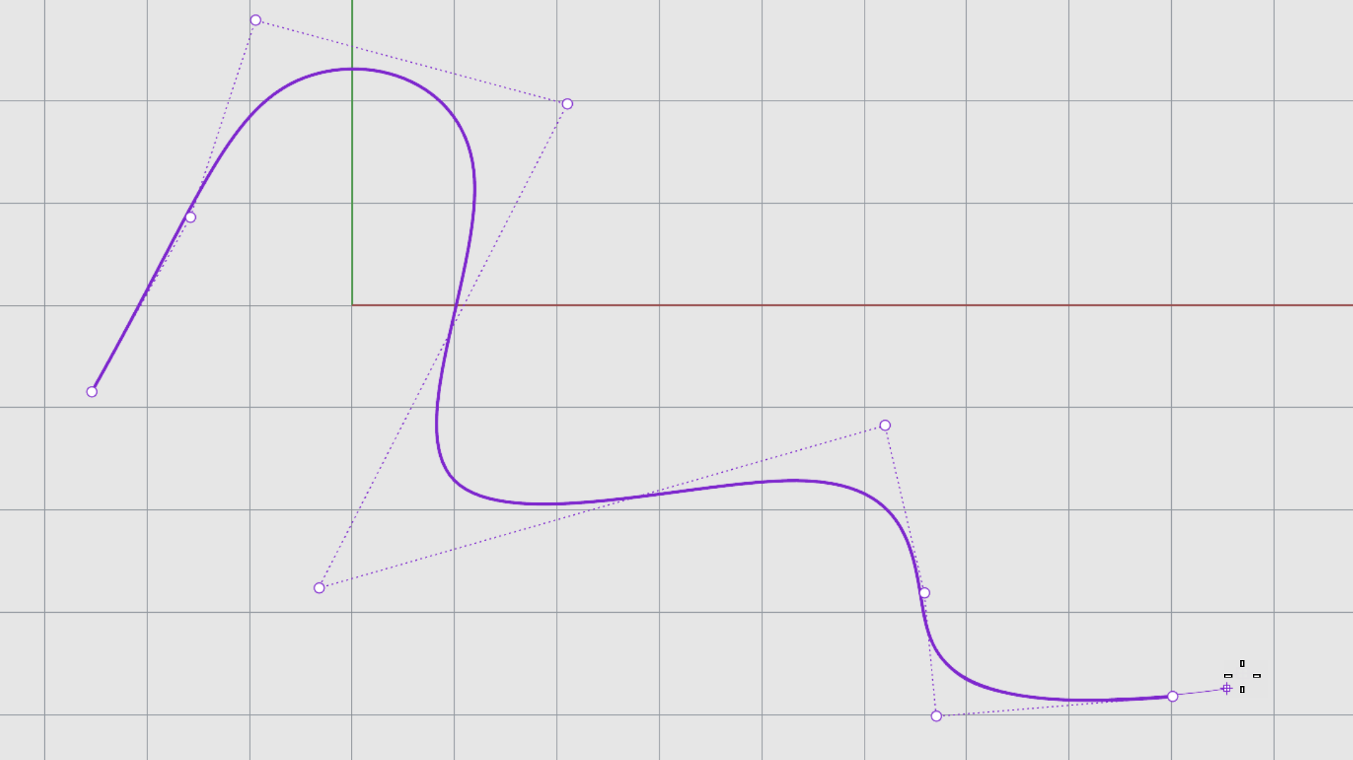 Placing points far apart allows for a better curve flow