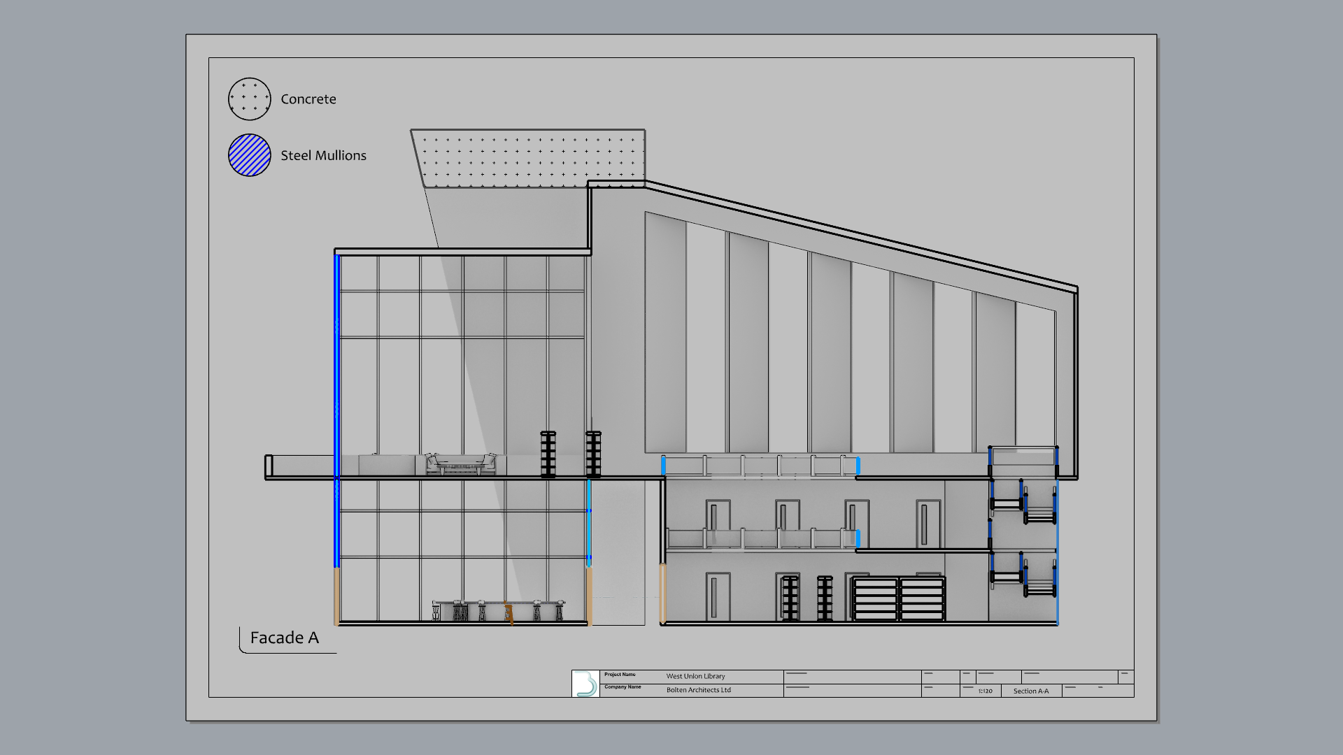 Creating a material legend. Notice how the circles' width is thicker.