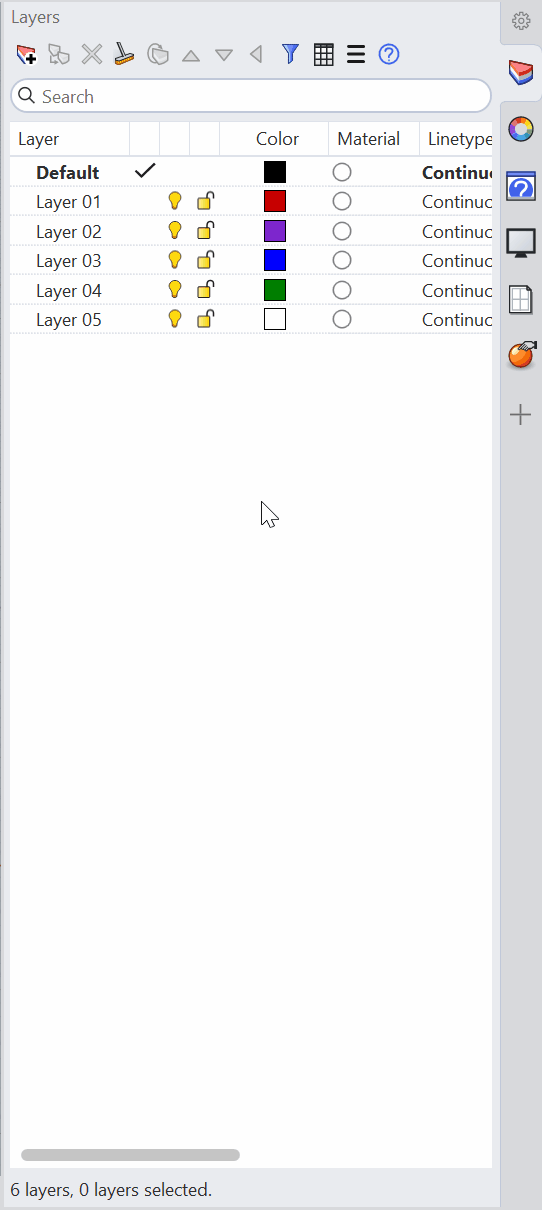 How to open a panel in Rhino