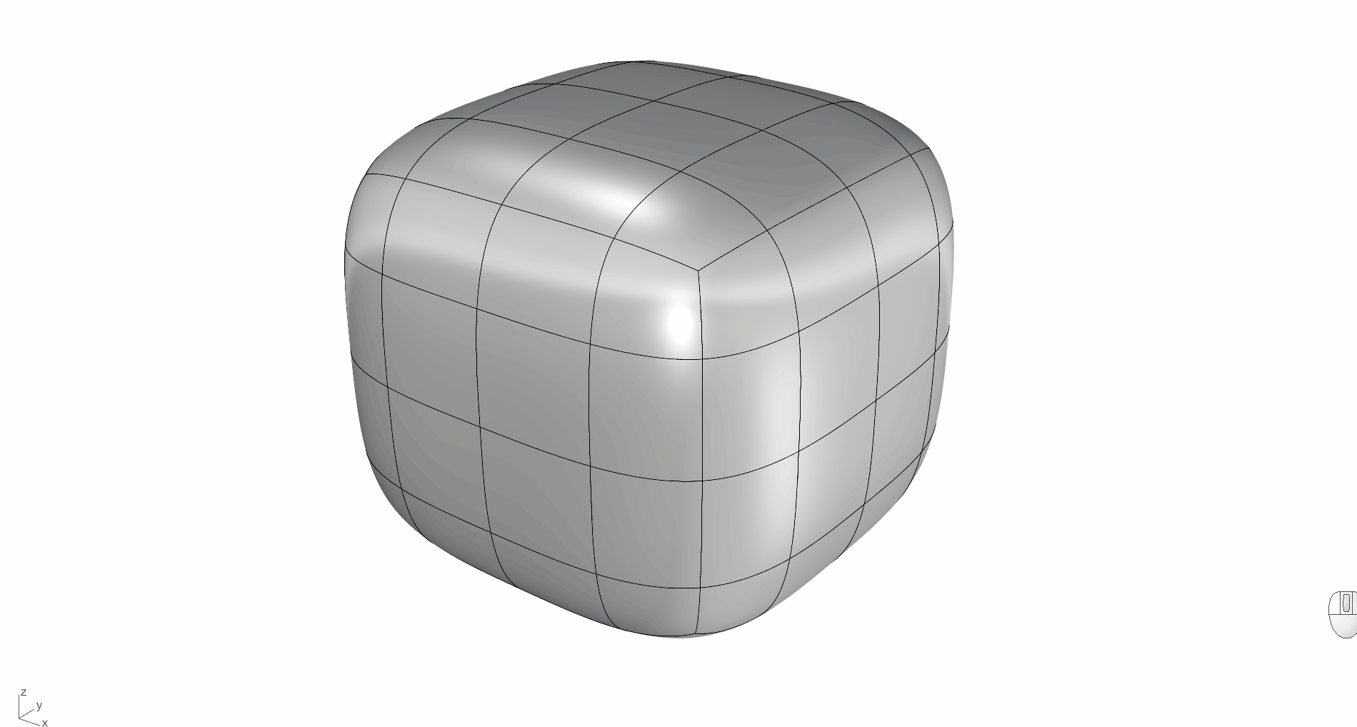 Sub-select faces, edges, and points. This works on NURBS, SubD, and Meshes.