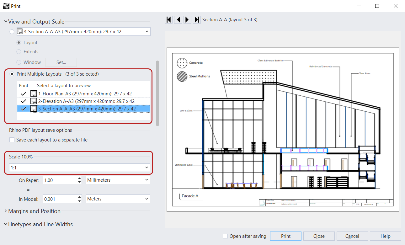 Print Scale Settings