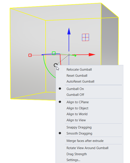 Left-click on the Gumball's Bunny tail to access the Settings
