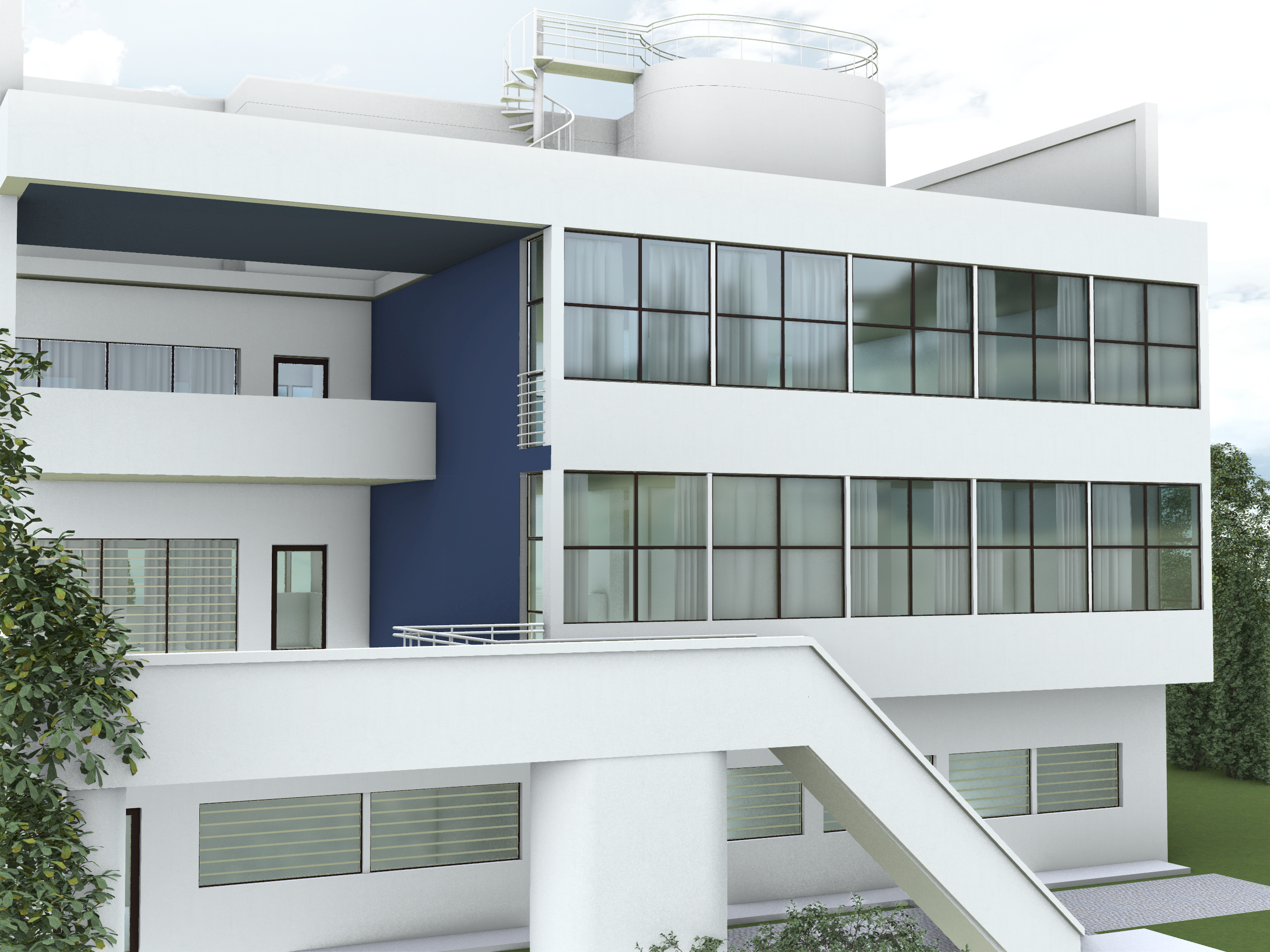 Color Previews and Refraction Simulation for Architecture