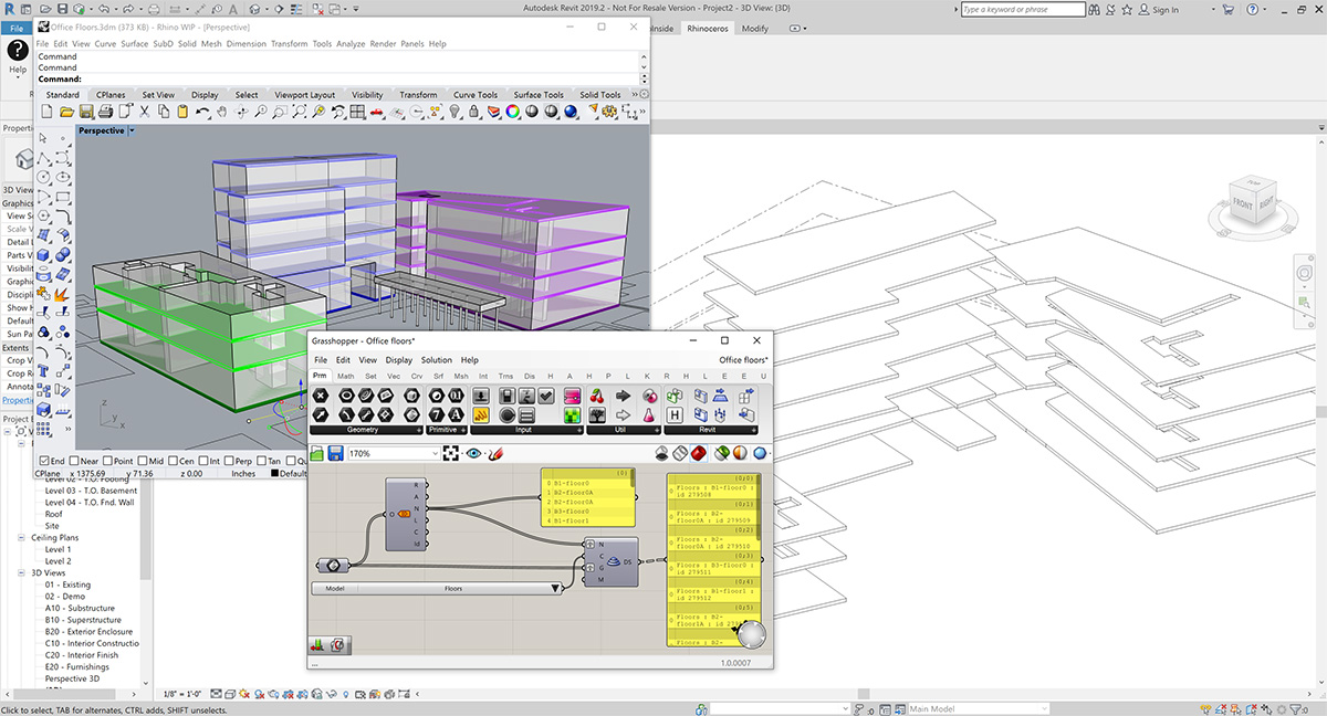 Rhino Inside Revit: Khám Phá Tích Hợp Đột Phá giữa Rhino và Revit