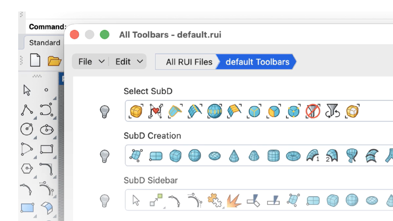Toolbars, Refined