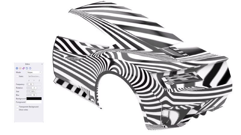 Zebra: Surface Analysis