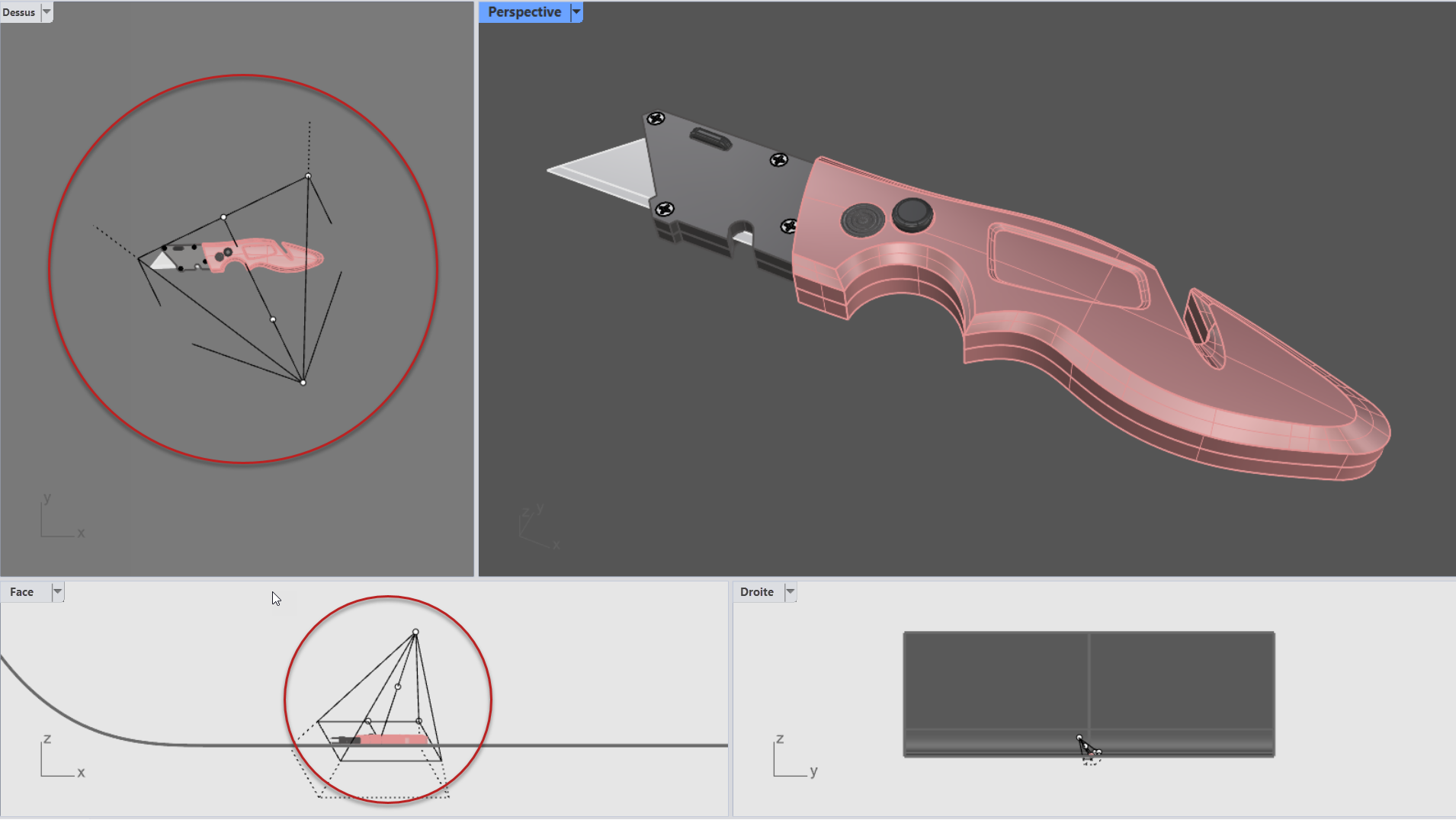 La caméra sera utile pour positionner les lumières.