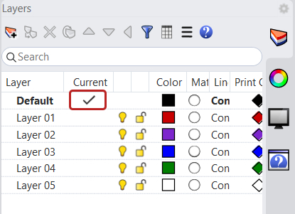 Set Layer Current