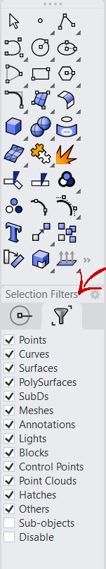 Selection Filters