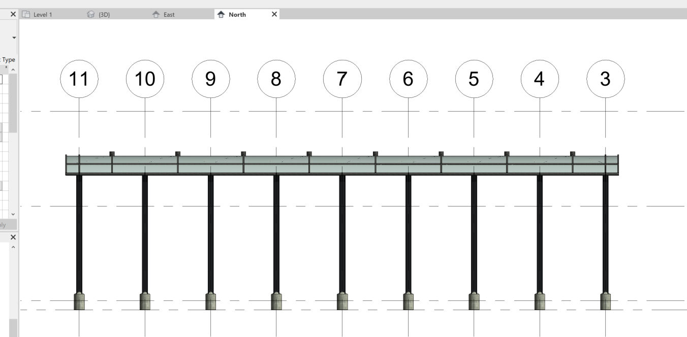 Elevation view with Sub-categories