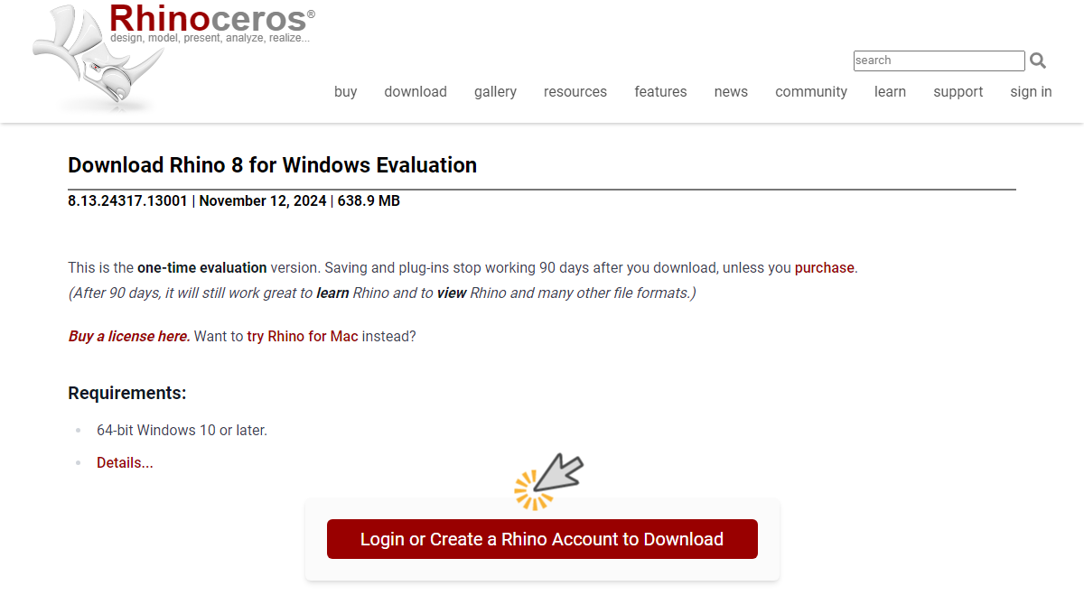 Rhino3d.com login