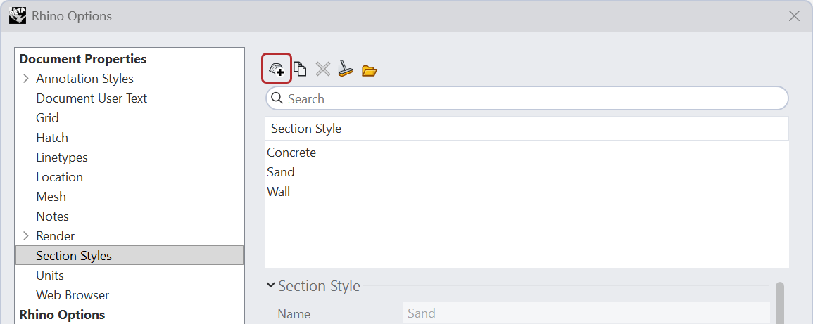 Create a New Section Style Definition