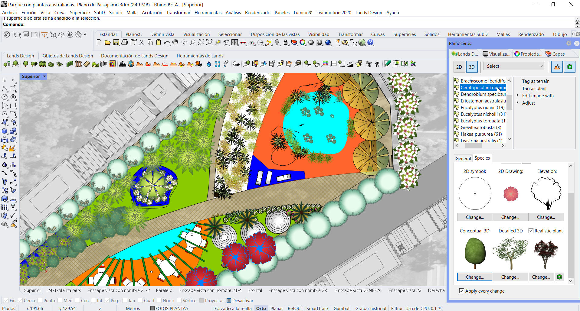 Rhino e Lands Design