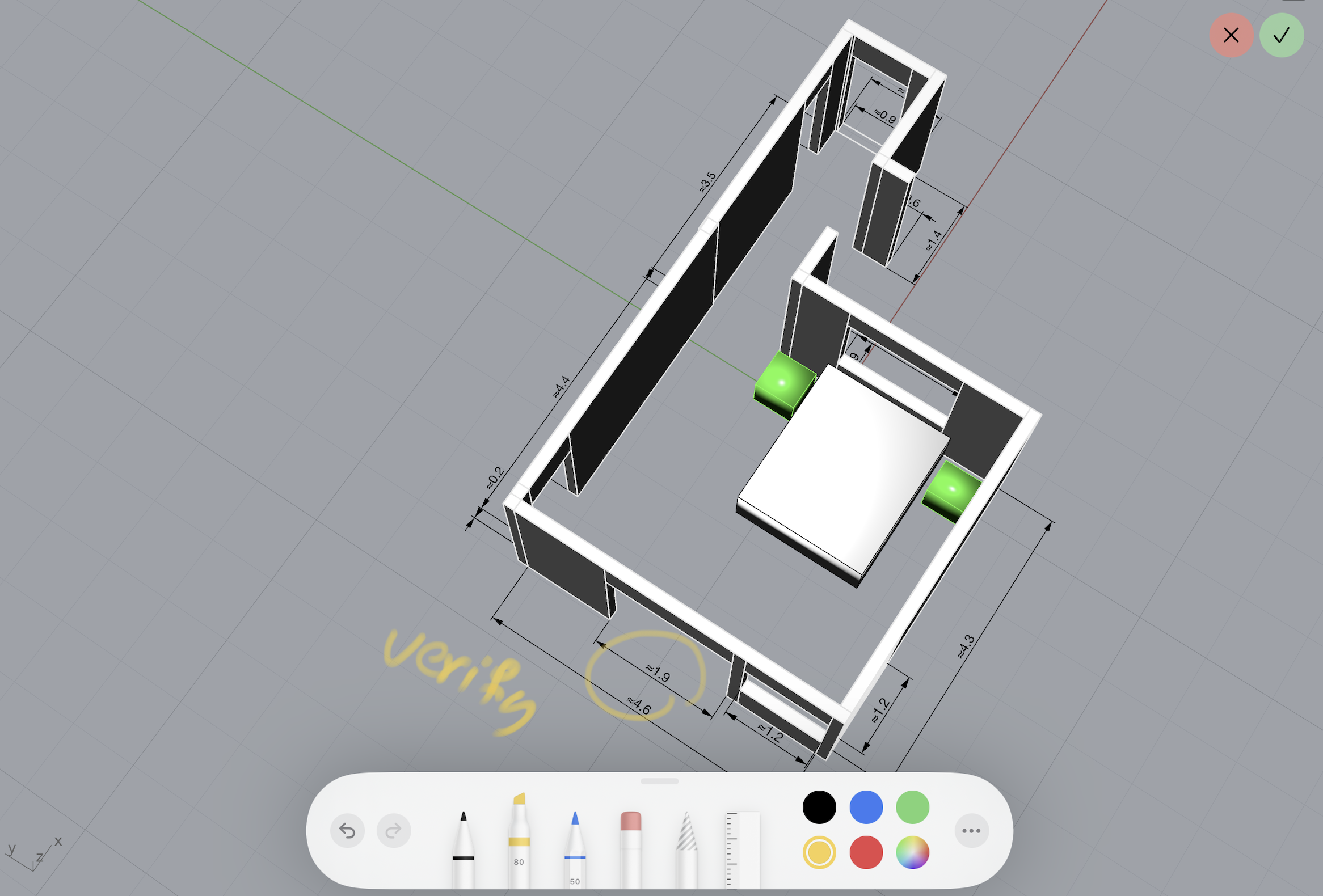 iRhino 3D 마크업