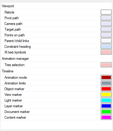 Bongo Global Options Colors