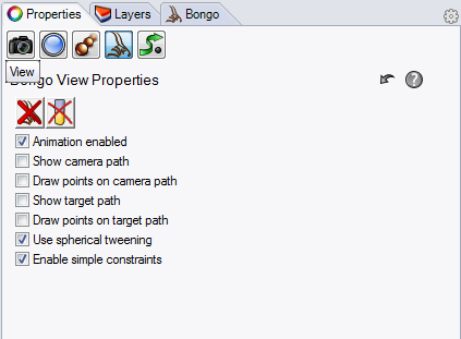 Bongo View Properties