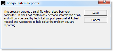 Bongo System Reporter