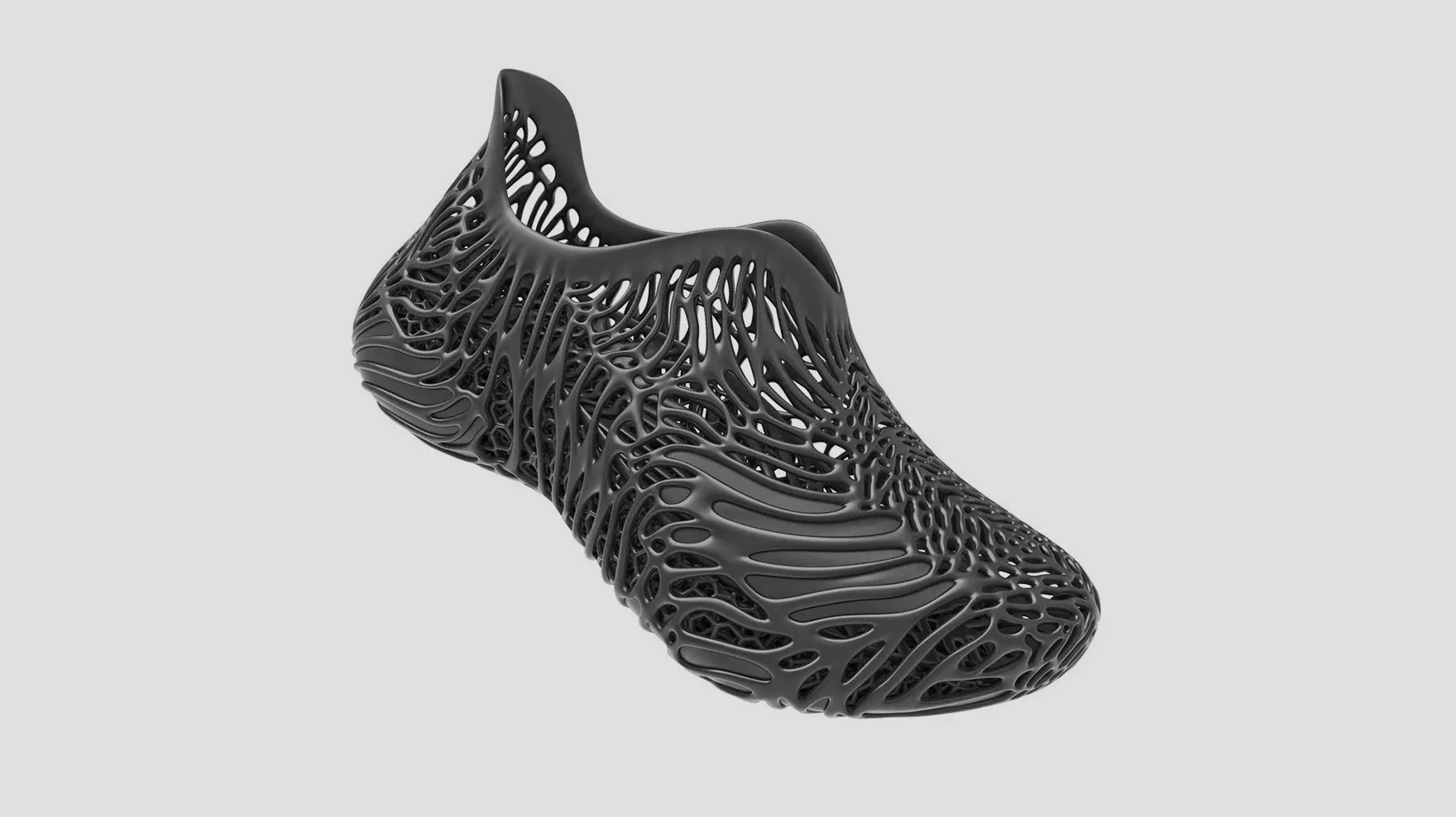 3D-printed lattice sneaker designed in Rhino